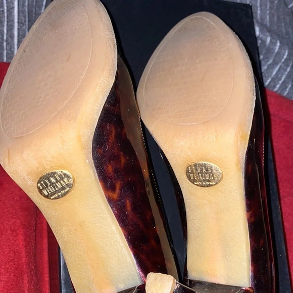 Stuart Weitzman cheetah patent leather Pumps Sz 7 - Picture 10 of 11